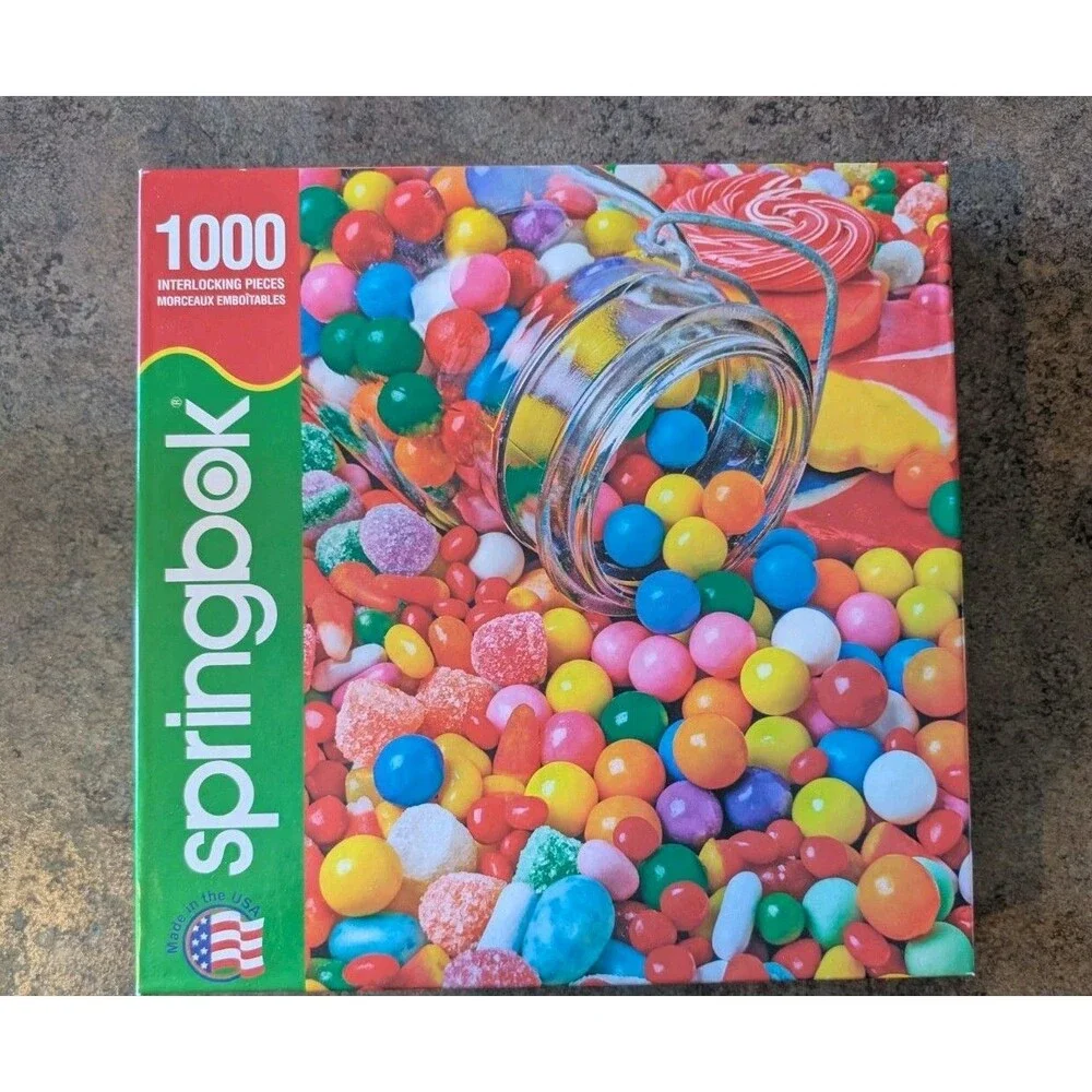COMPLETE Springbok GUMBALLS & GUMDROPS 1000 pc Jigsaw Puzzle Gary Gay Alamy